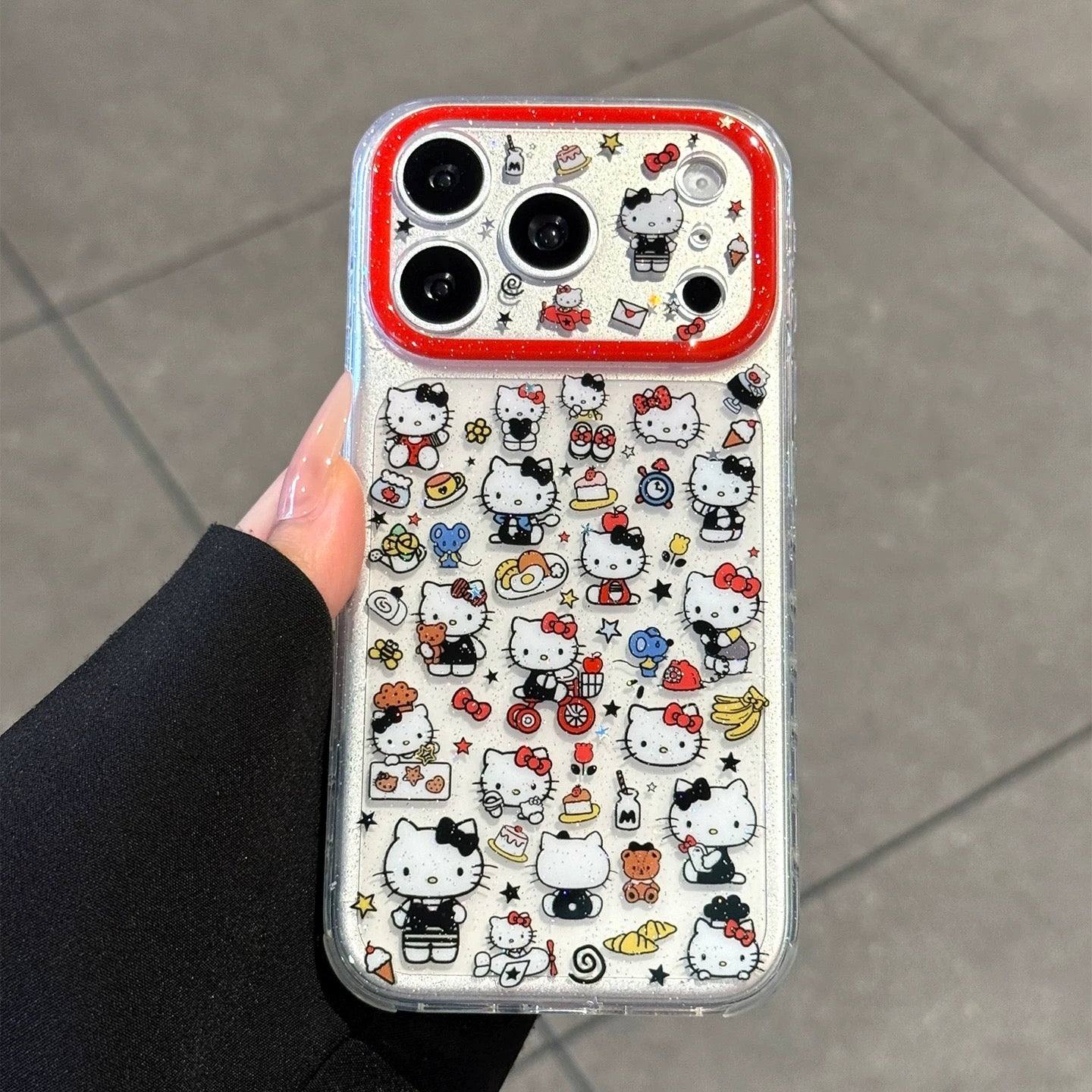 Creative Glitter Star Cat Phone Case