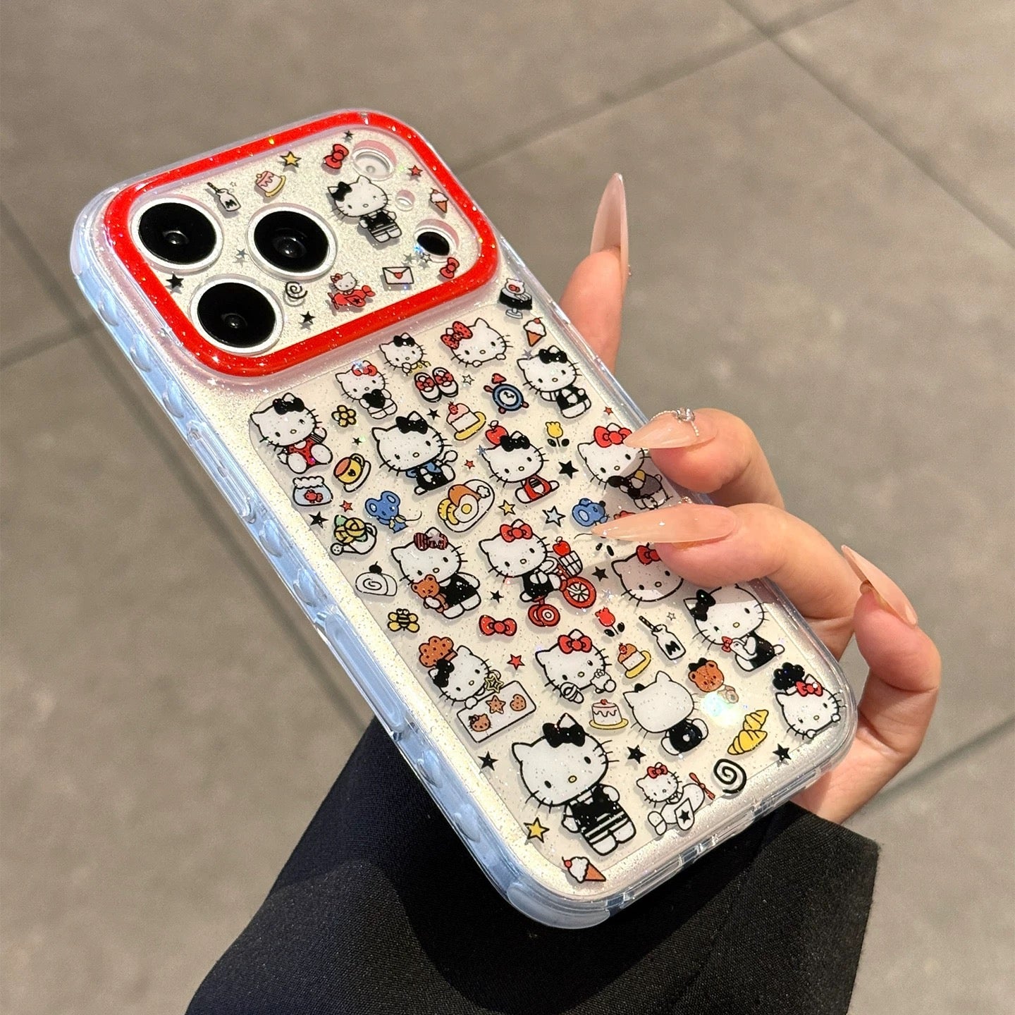 Creative Glitter Star Cat Phone Case