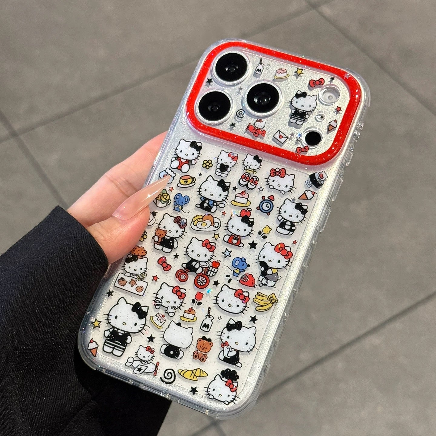 Creative Glitter Star Cat Phone Case