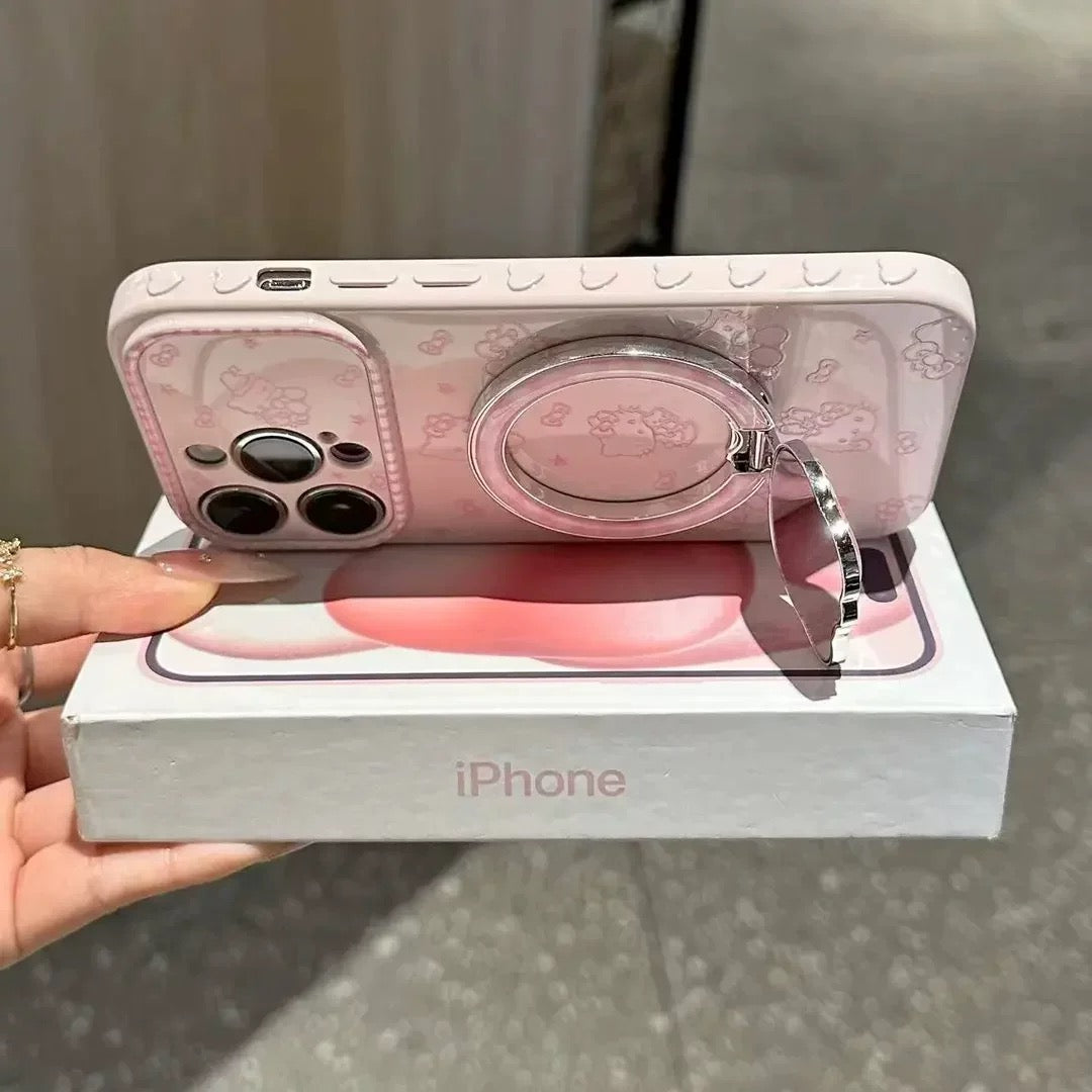 Hello Kitty Mirror and Kickstand Phone Case