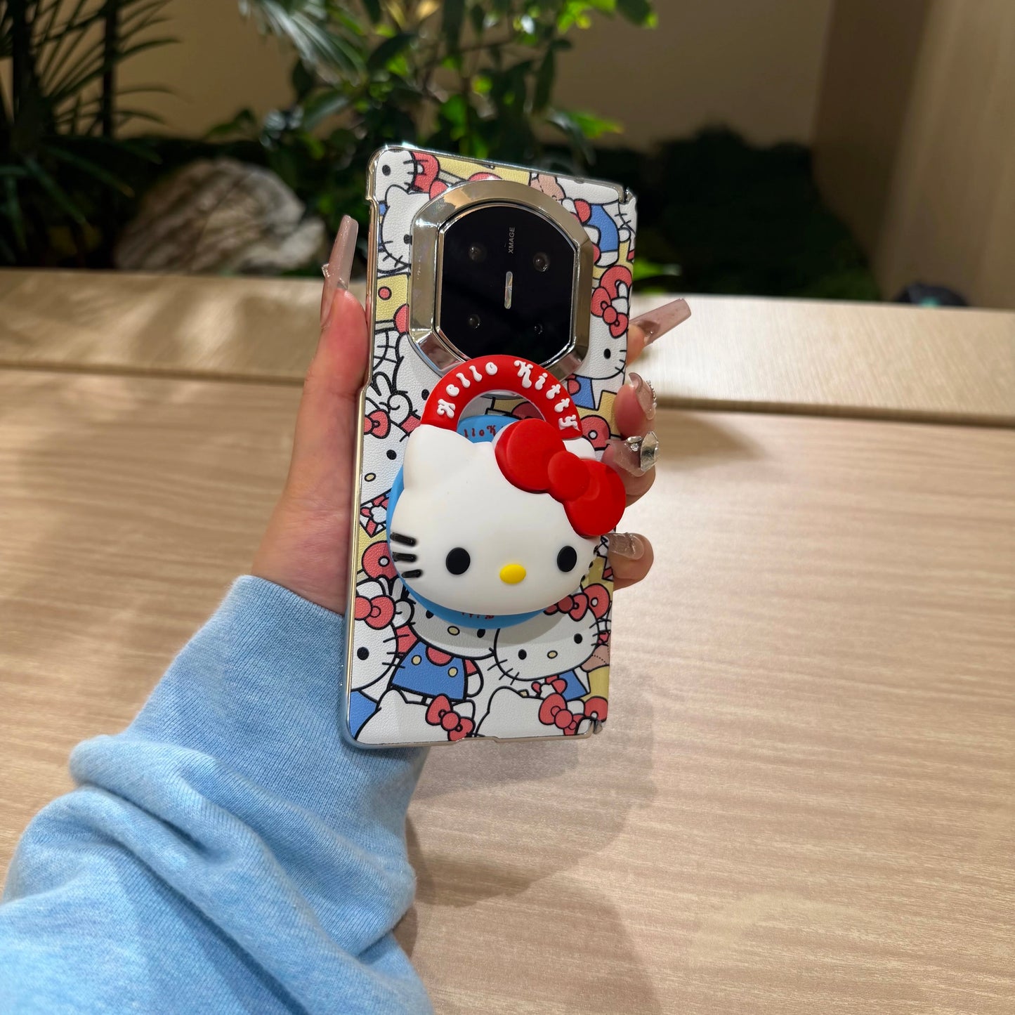Full-screen Hello Kitty magnetic kickstand case for Android foldable phones