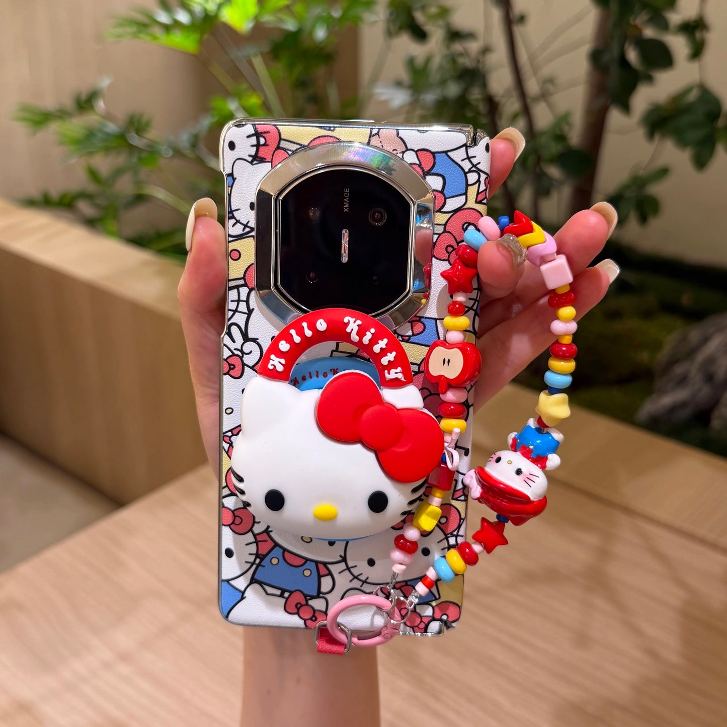 Full-screen Hello Kitty magnetic kickstand case for Android foldable phones