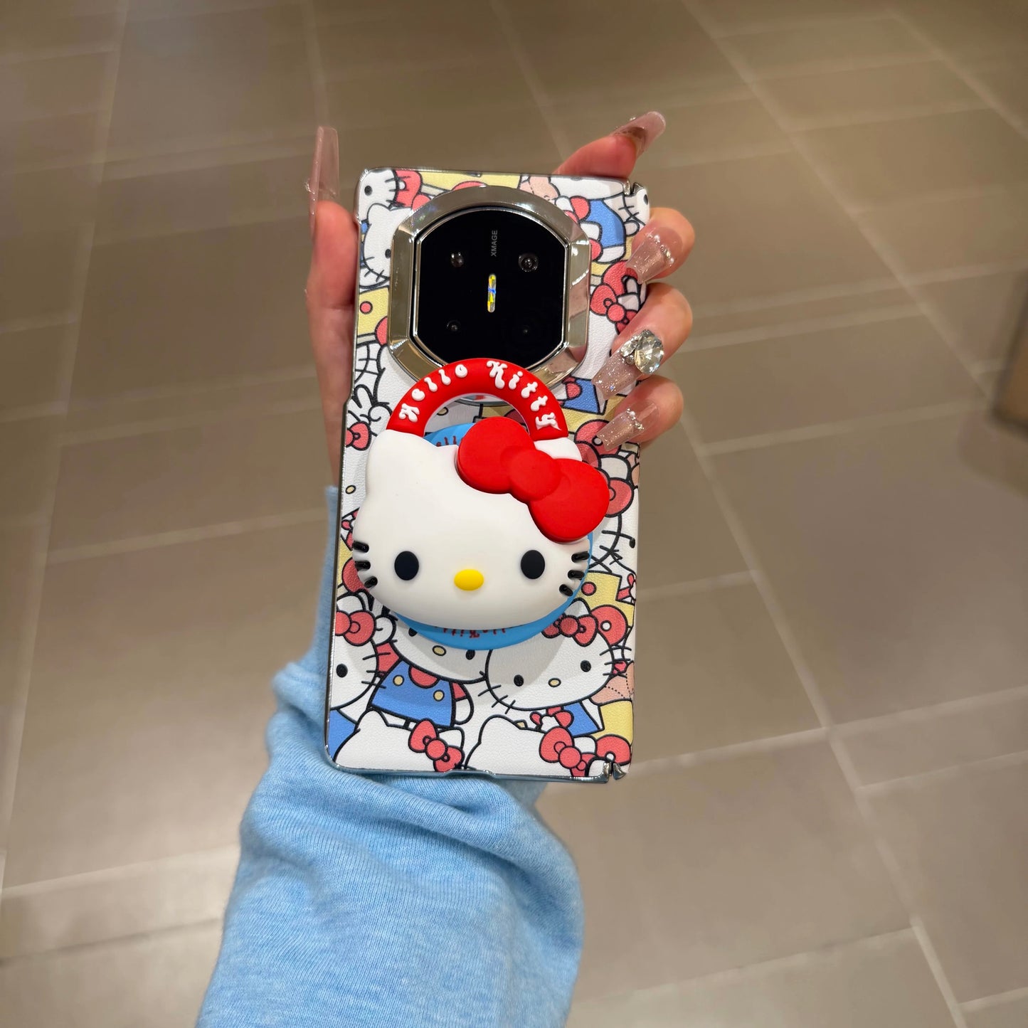 Full-screen Hello Kitty magnetic kickstand case for Android foldable phones