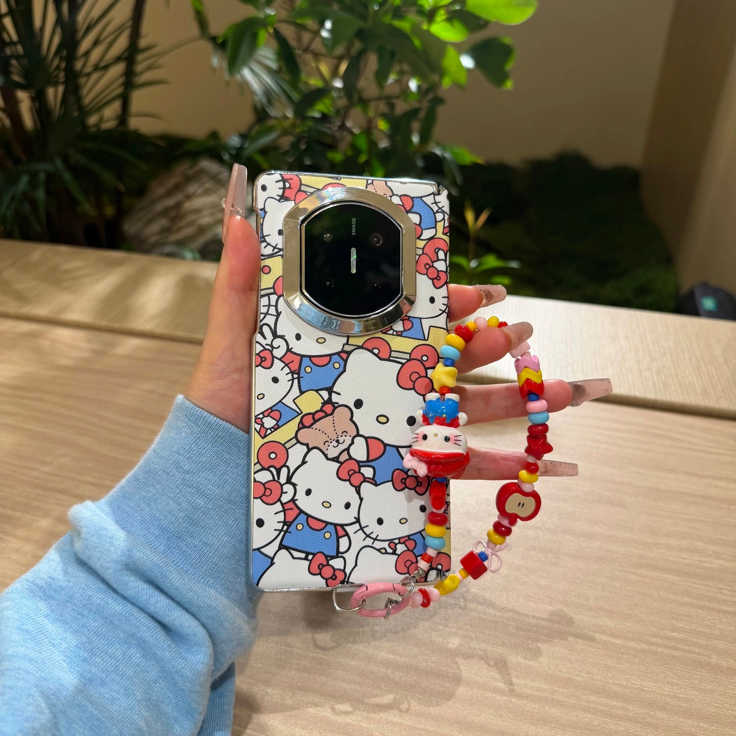 Full-screen Hello Kitty magnetic kickstand case for Android foldable phones