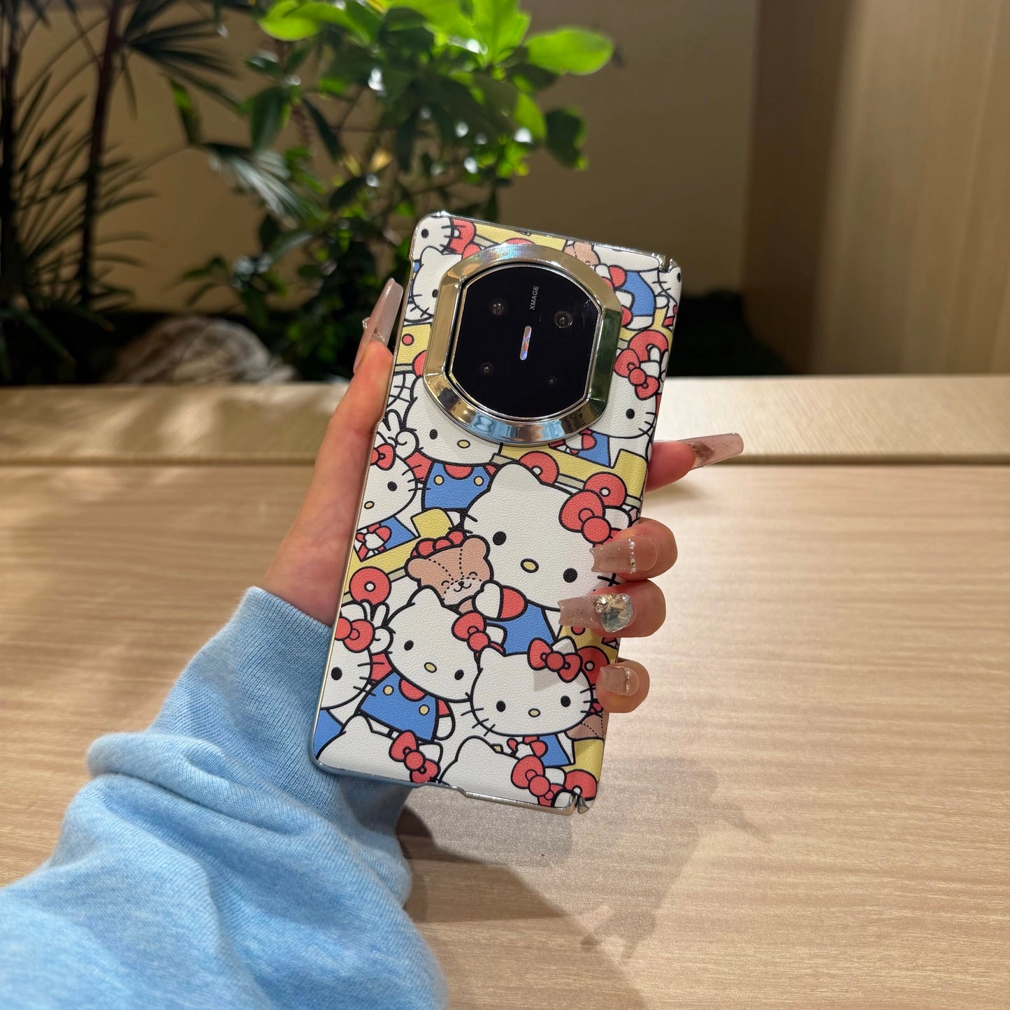 Full-screen Hello Kitty magnetic kickstand case for Android foldable phones