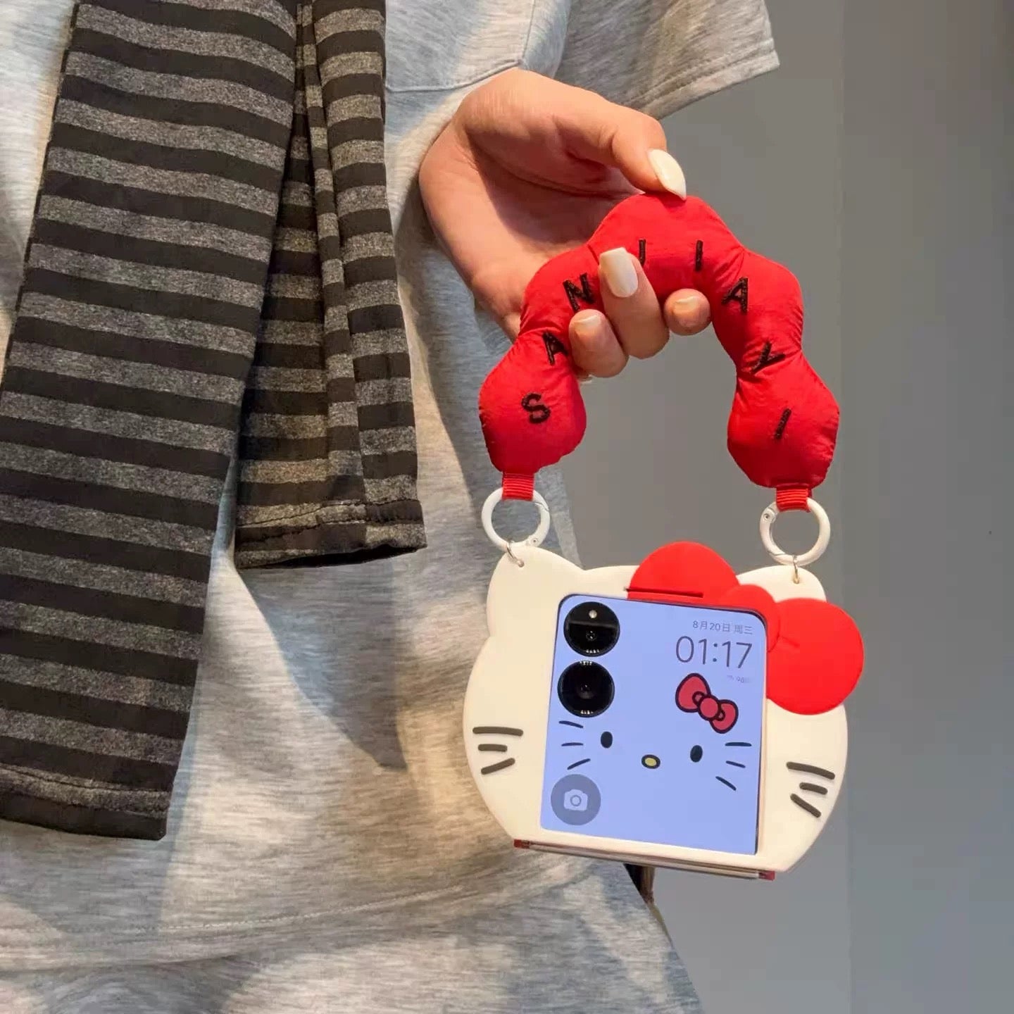 3D Hello Kitty Handheld Phone Case for Android