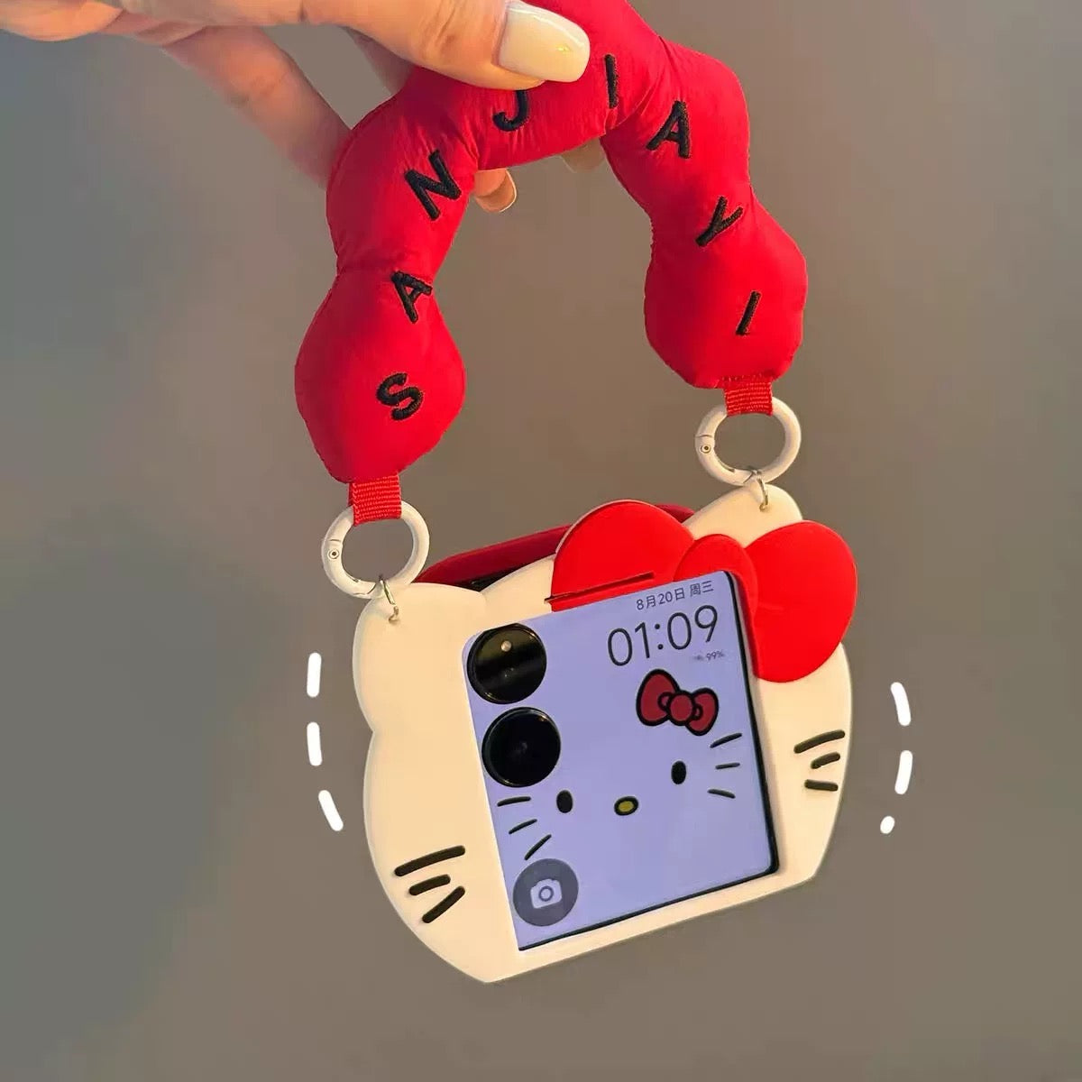 3D Hello Kitty Handheld Phone Case for Android