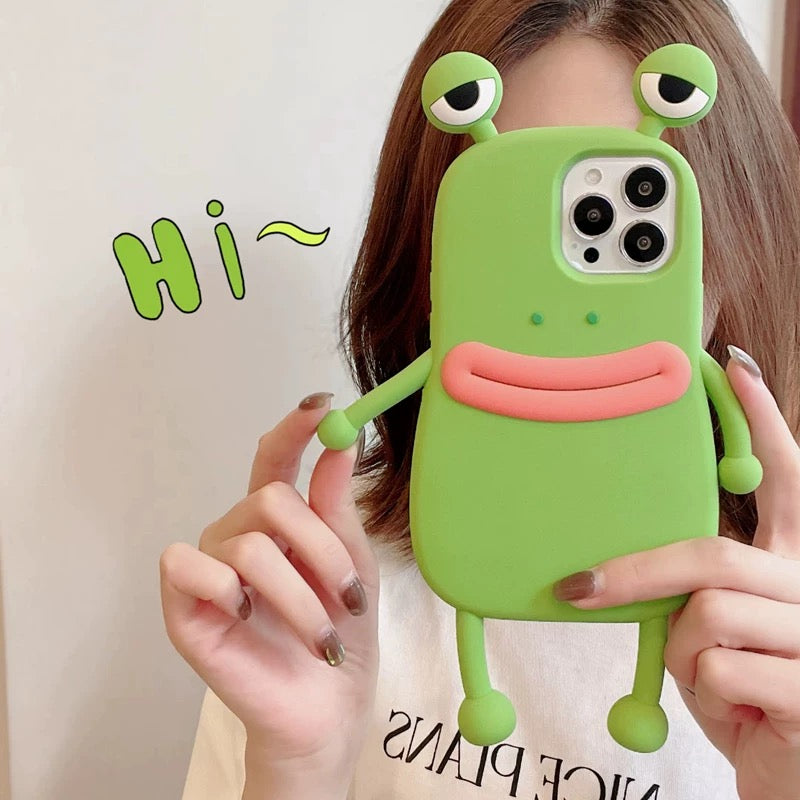 Sausage-lipped frog phone case