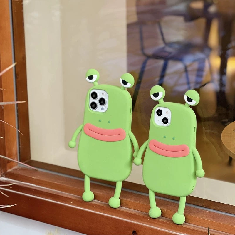 Sausage-lipped frog phone case