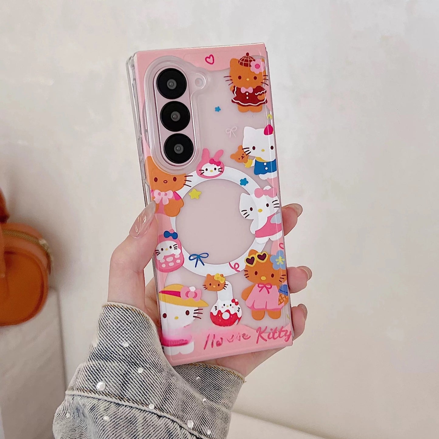 Samsung Magnetic Foldable Hello Kitty Kickstand Phone Case