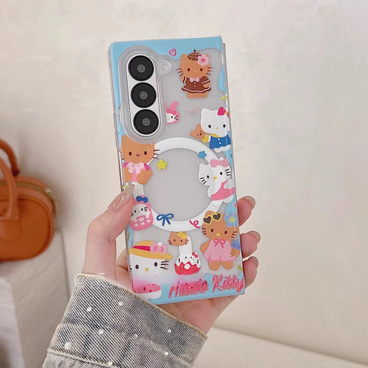 Samsung Magnetic Foldable Hello Kitty Kickstand Phone Case