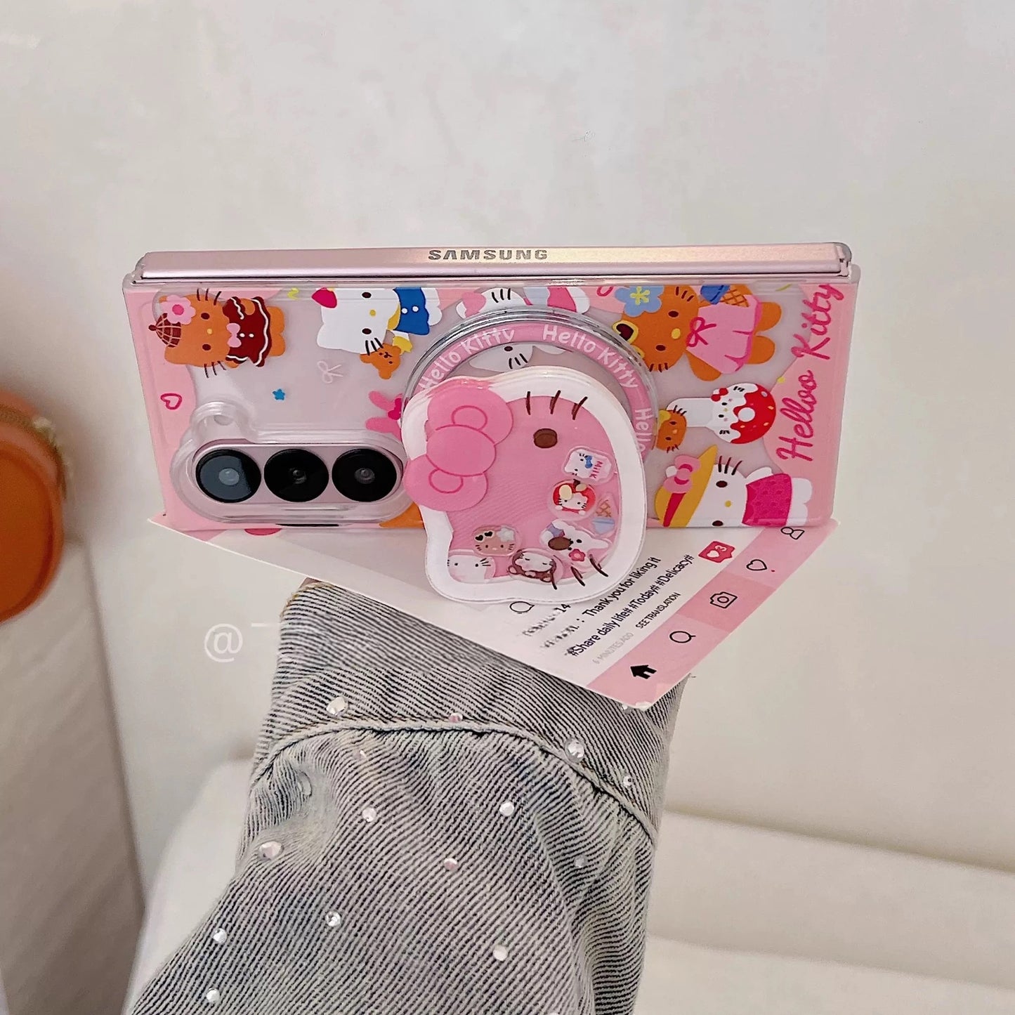 Samsung Magnetic Foldable Hello Kitty Kickstand Phone Case