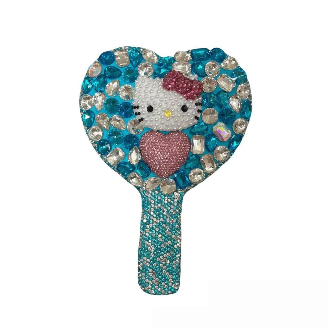 Full-Rhinestone Handheld Makeup Mirror – A Girly Birthday Gift for Best Friends