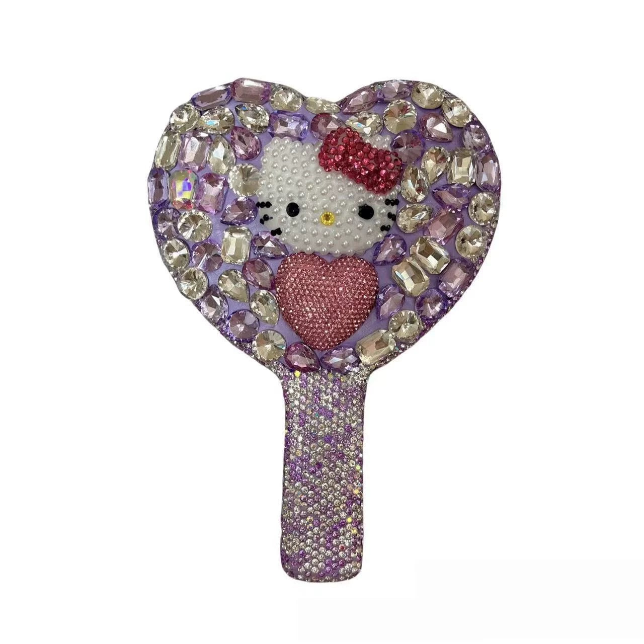 Full-Rhinestone Handheld Makeup Mirror – A Girly Birthday Gift for Best Friends