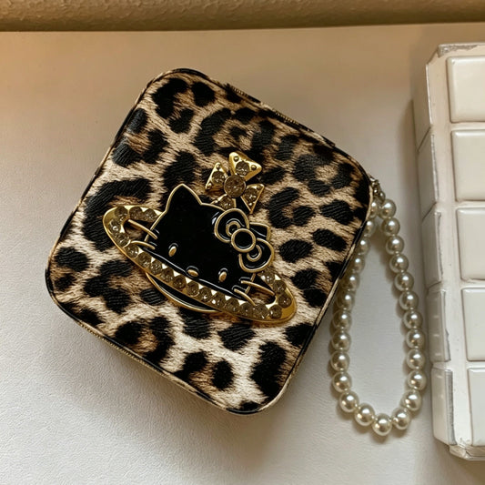 Leopard-print Hello Kitty jewelry box