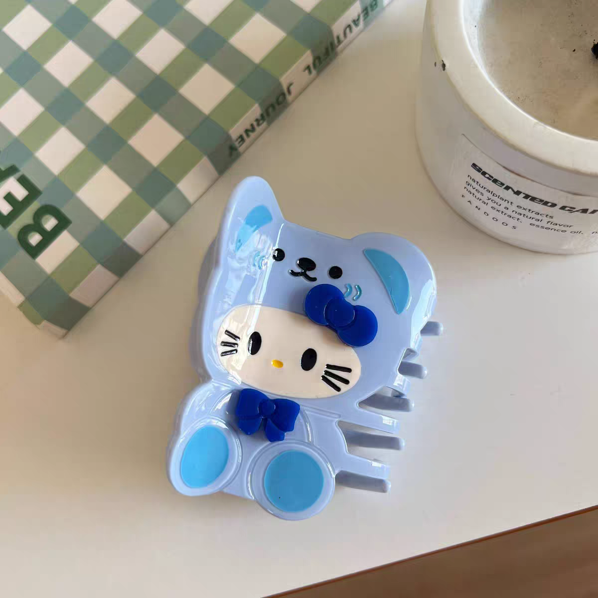 Hello Kitty, Clownfish, and My Melody hair clips