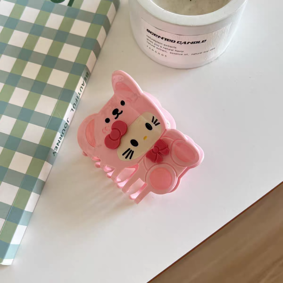Hello Kitty, Clownfish, and My Melody hair clips