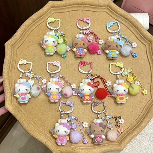 Cute Hello Kitty Pendant Keychain