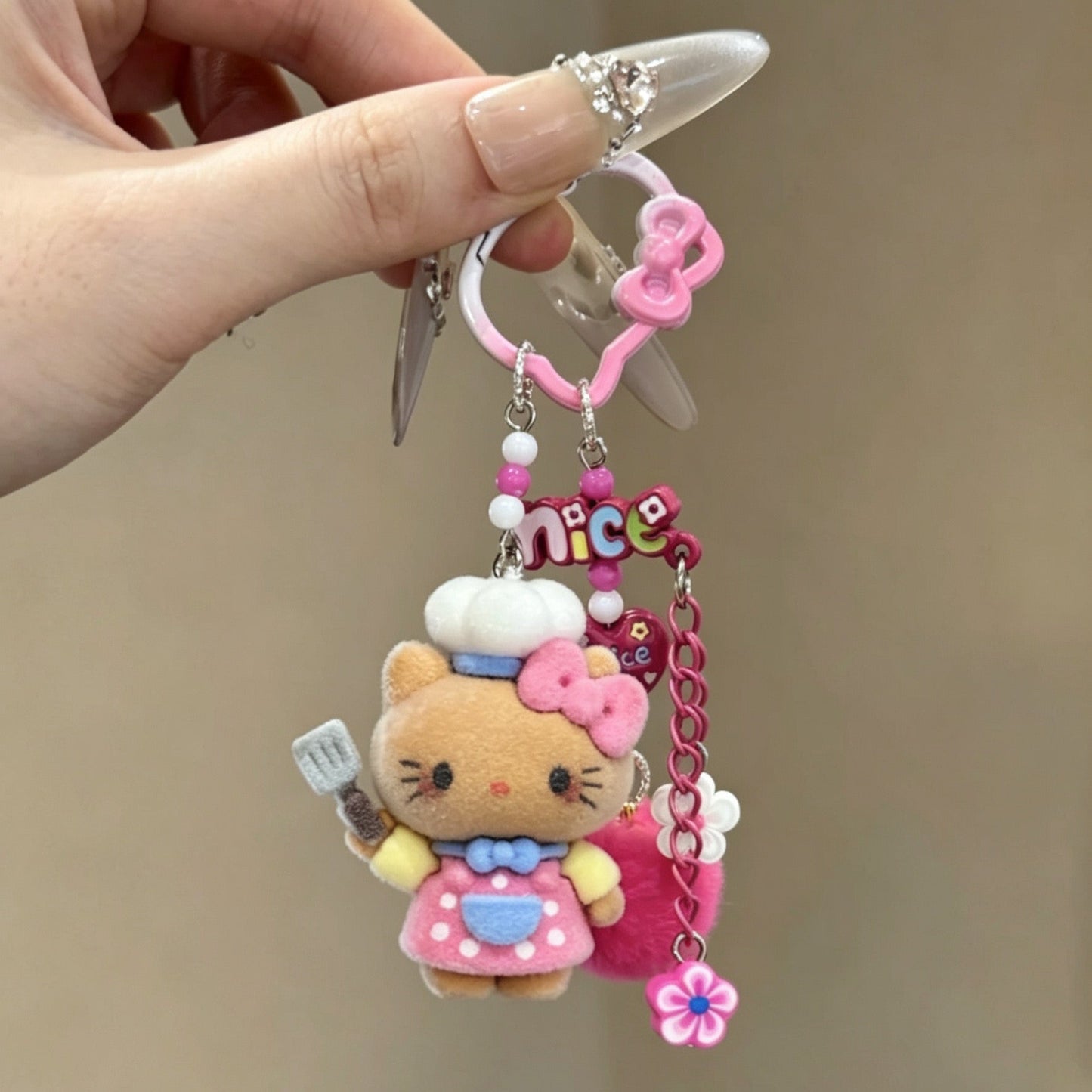 Cute Hello Kitty Pendant Keychain