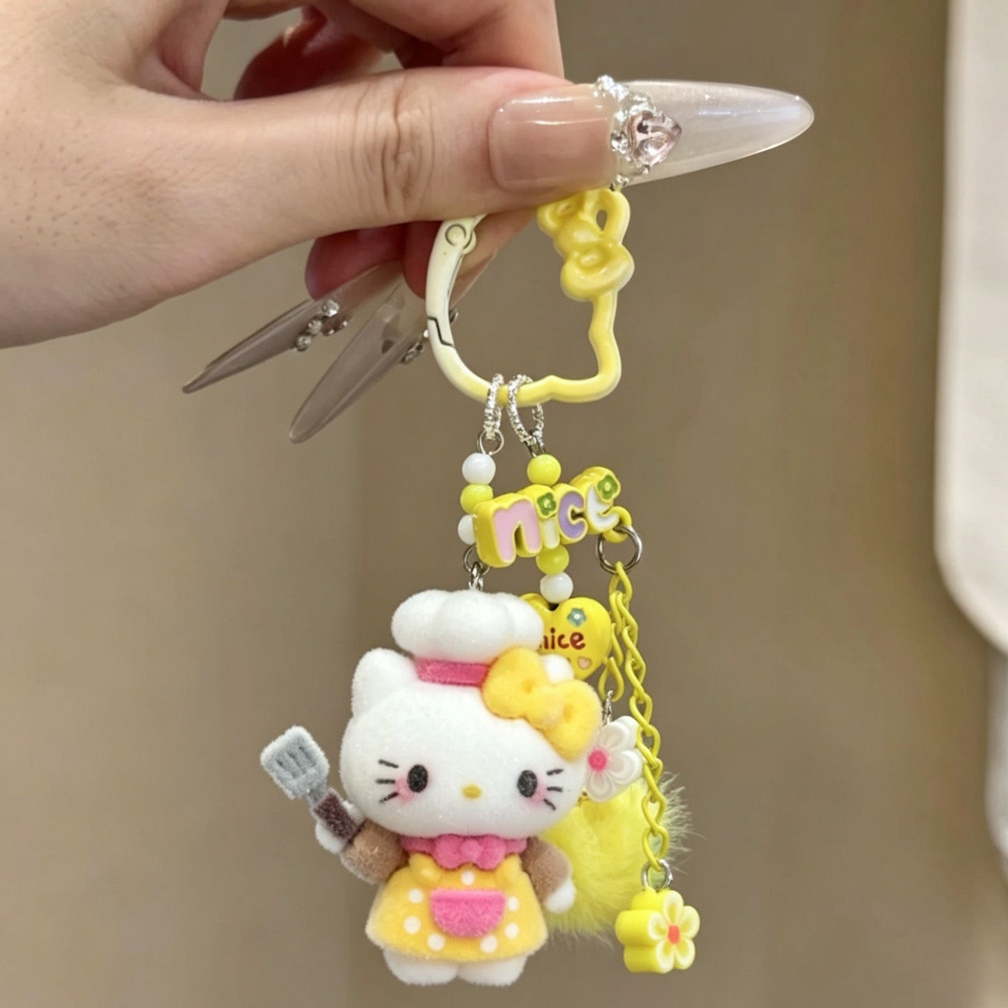 Cute Hello Kitty Pendant Keychain