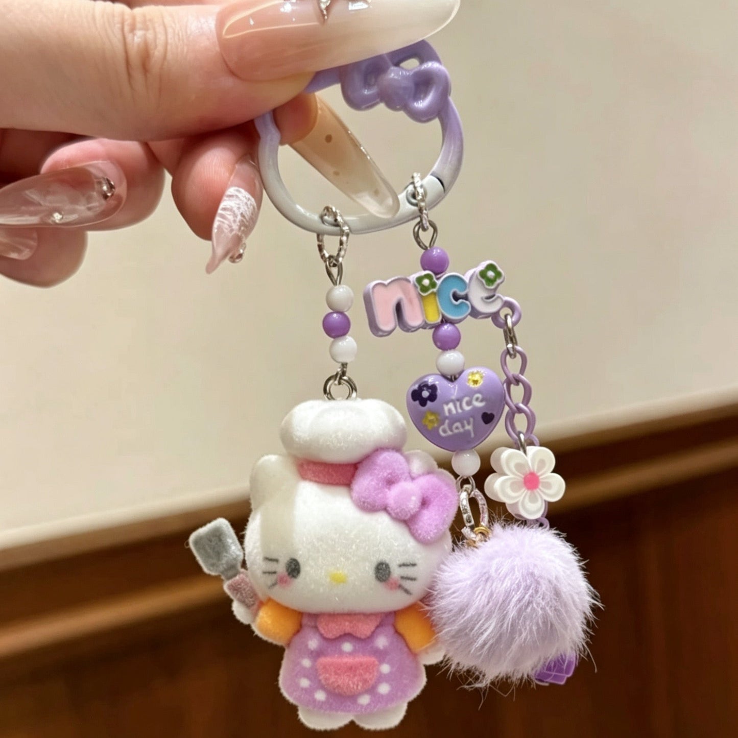 Cute Hello Kitty Pendant Keychain