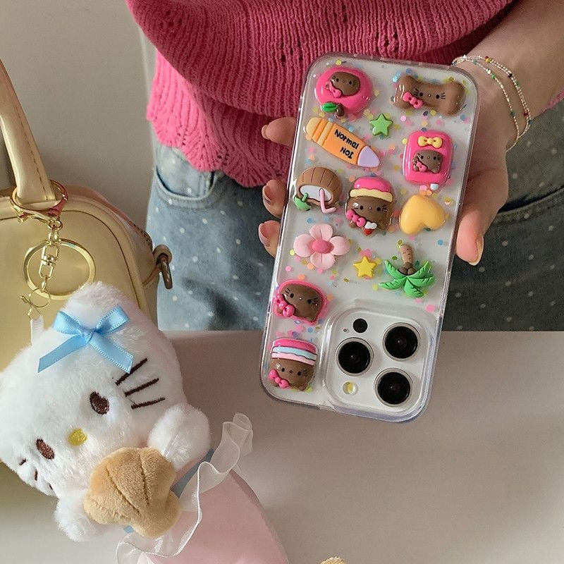 Samsung Black Leather Hello Kitty Phone Case
