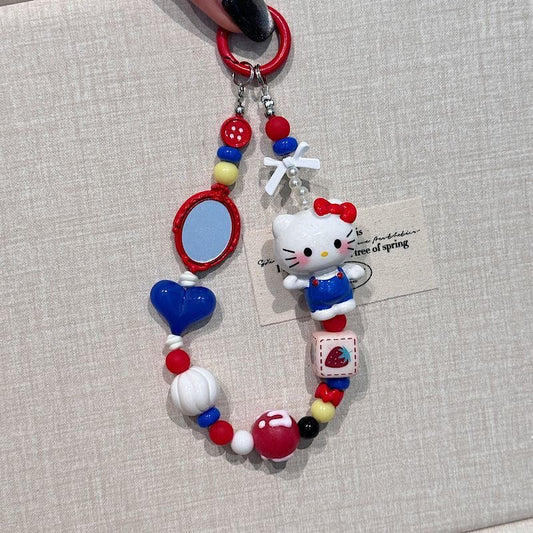 Cartoon Hello Kitty Phone Charm / CCD Camera Keychain / Bag Accessory