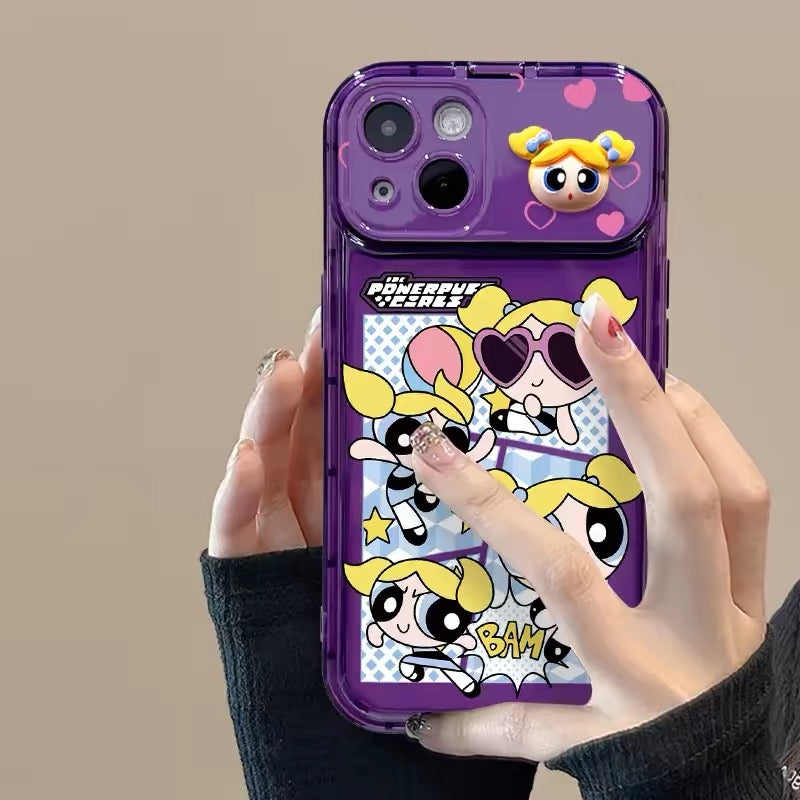 The Powerpuff Girls Flip-Top Mirror with Figurine Embellishment and Pendant