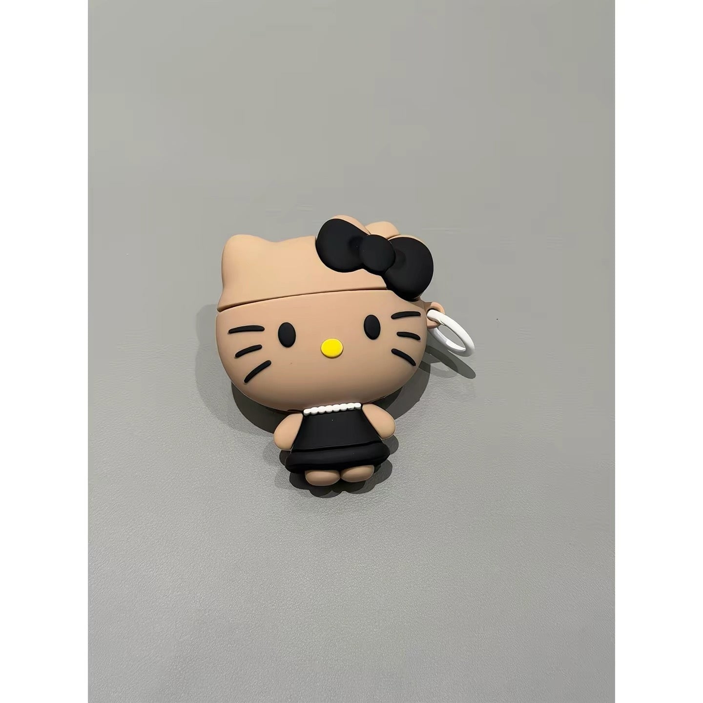 Kitty black lanyard charm, Apple earphone protective case