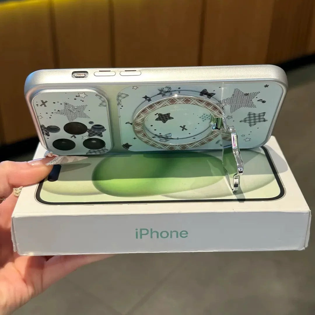 Mint Star Stand Phone Case