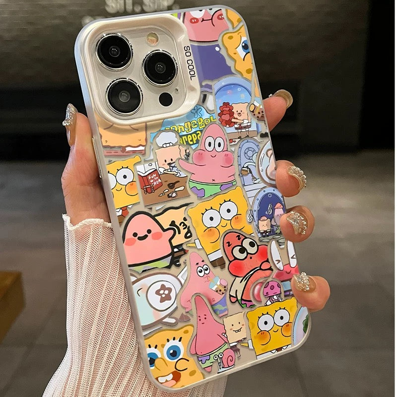 A screen full of SpongeBob phone cases