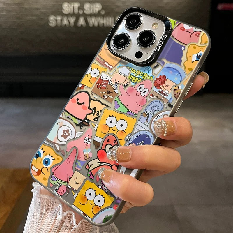 A screen full of SpongeBob phone cases