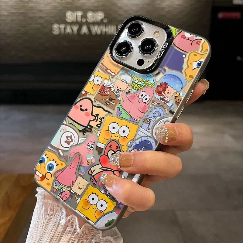 A screen full of SpongeBob phone cases