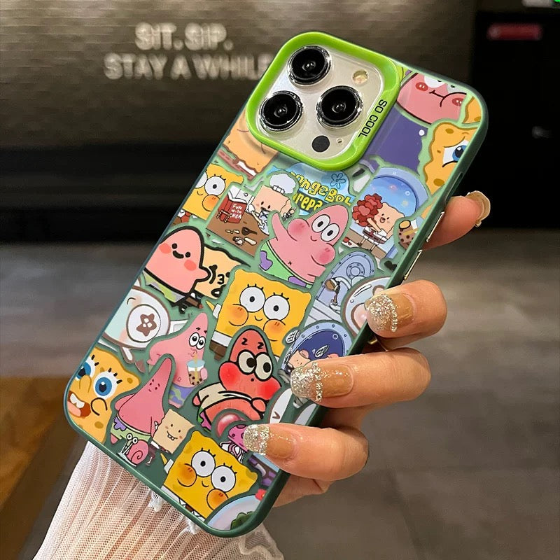 A screen full of SpongeBob phone cases