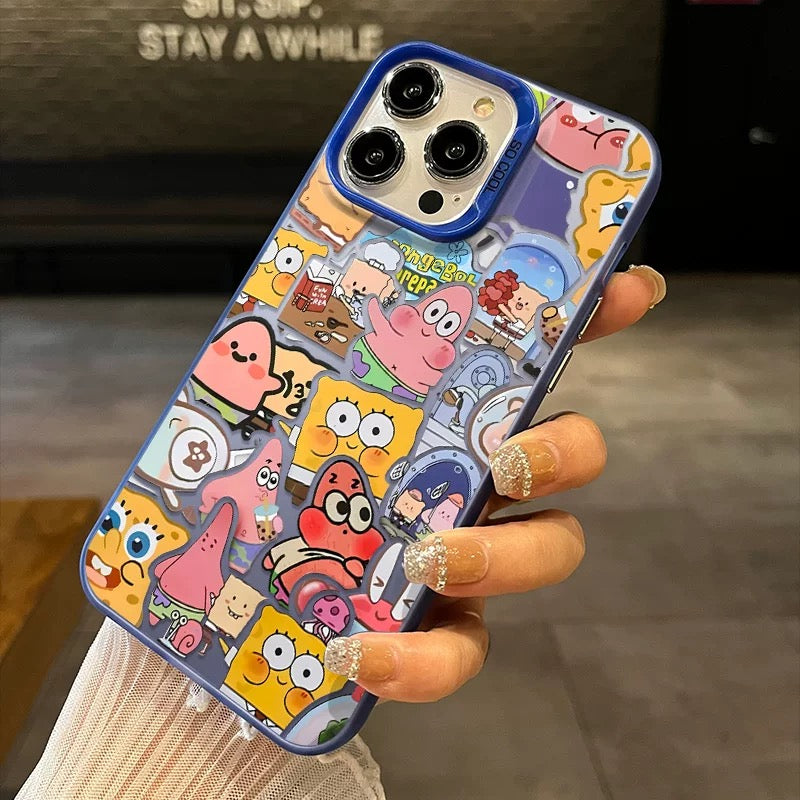 A screen full of SpongeBob phone cases