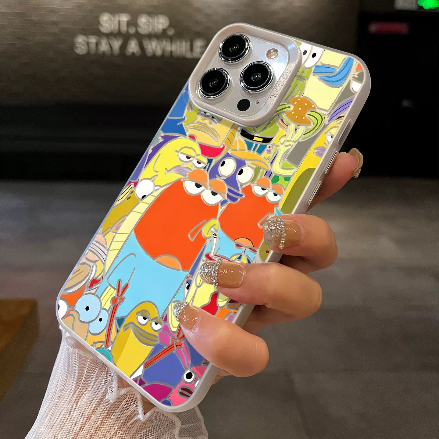 A screen full of SpongeBob phone cases