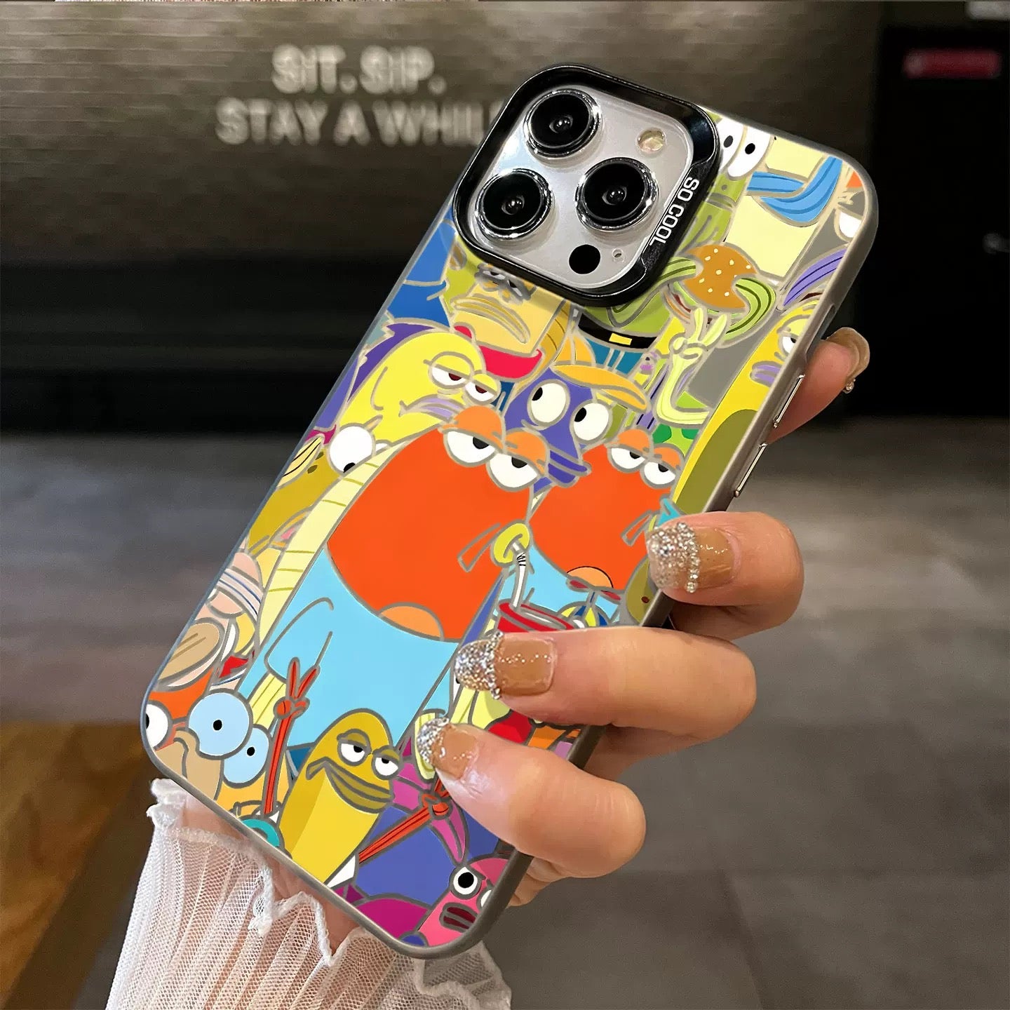 A screen full of SpongeBob phone cases