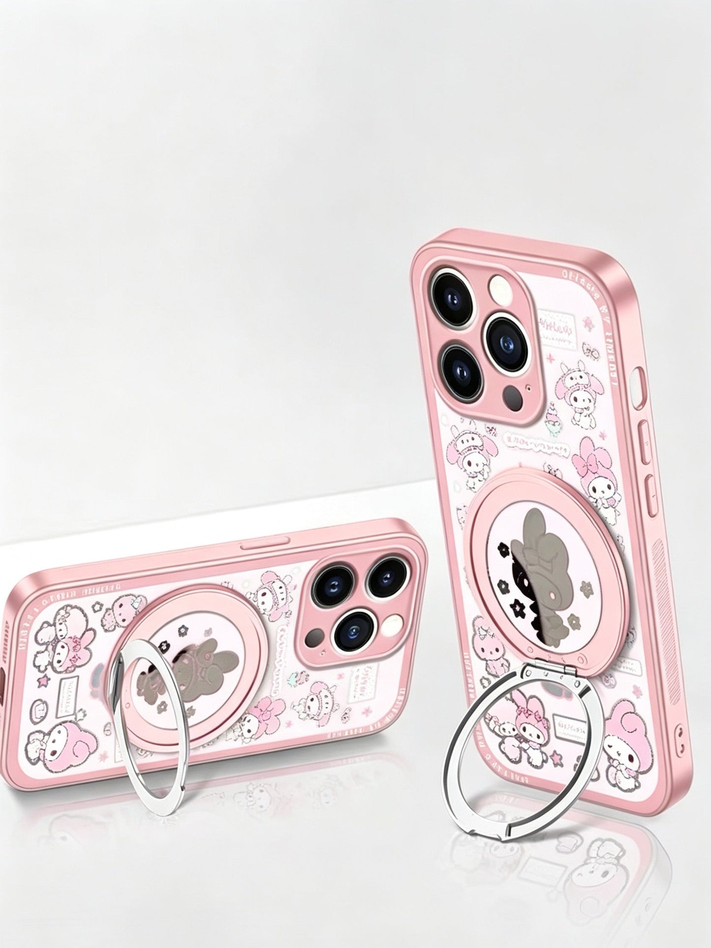 My Melody 360° Magnetic Stand & Pearl Bracelet Phone Case