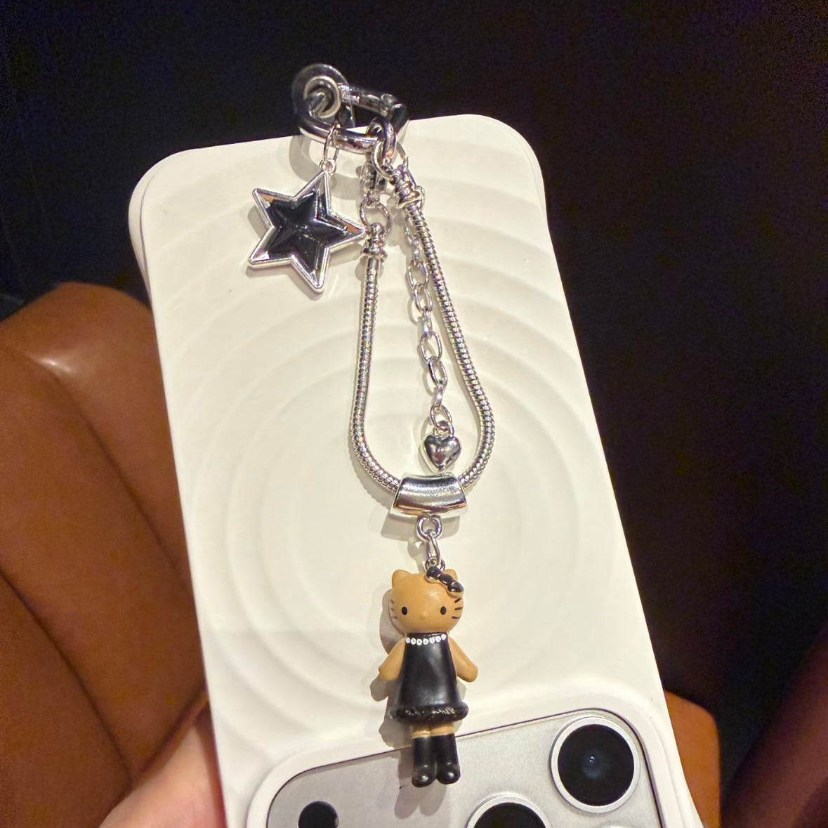 "Ins-style" Hello Kitty beaded phone charm / girly accessory / keychain / earphone chain