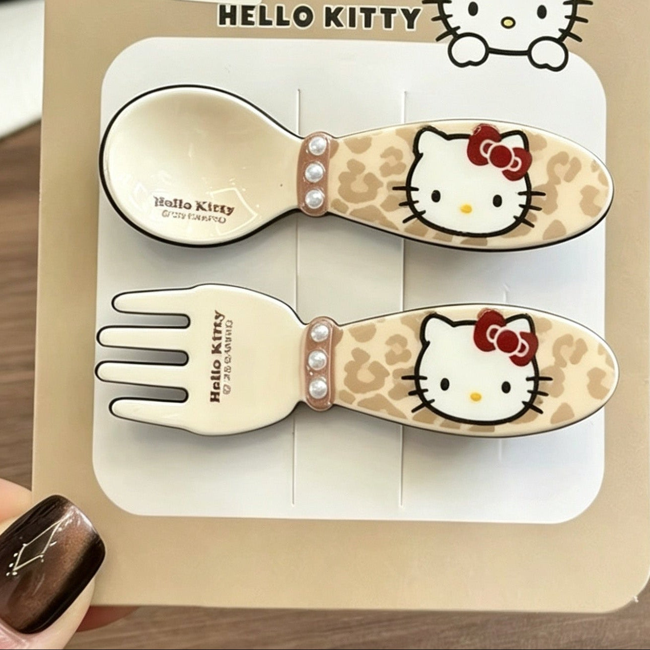 Hello Kitty spoon hair clip