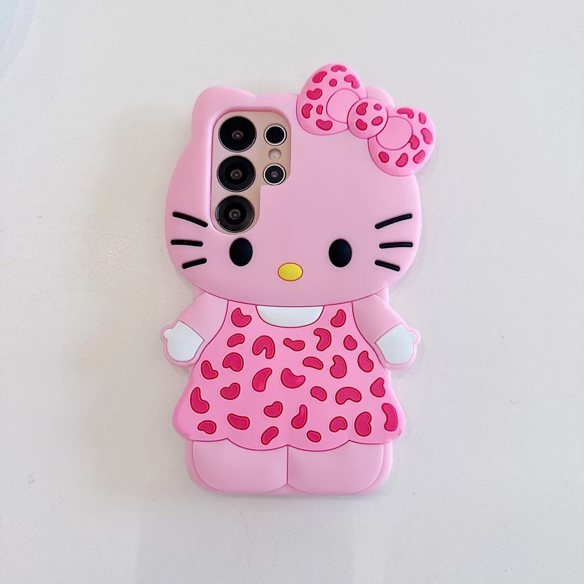 Trendy Leopard-Print Hello Kitty Phone Case