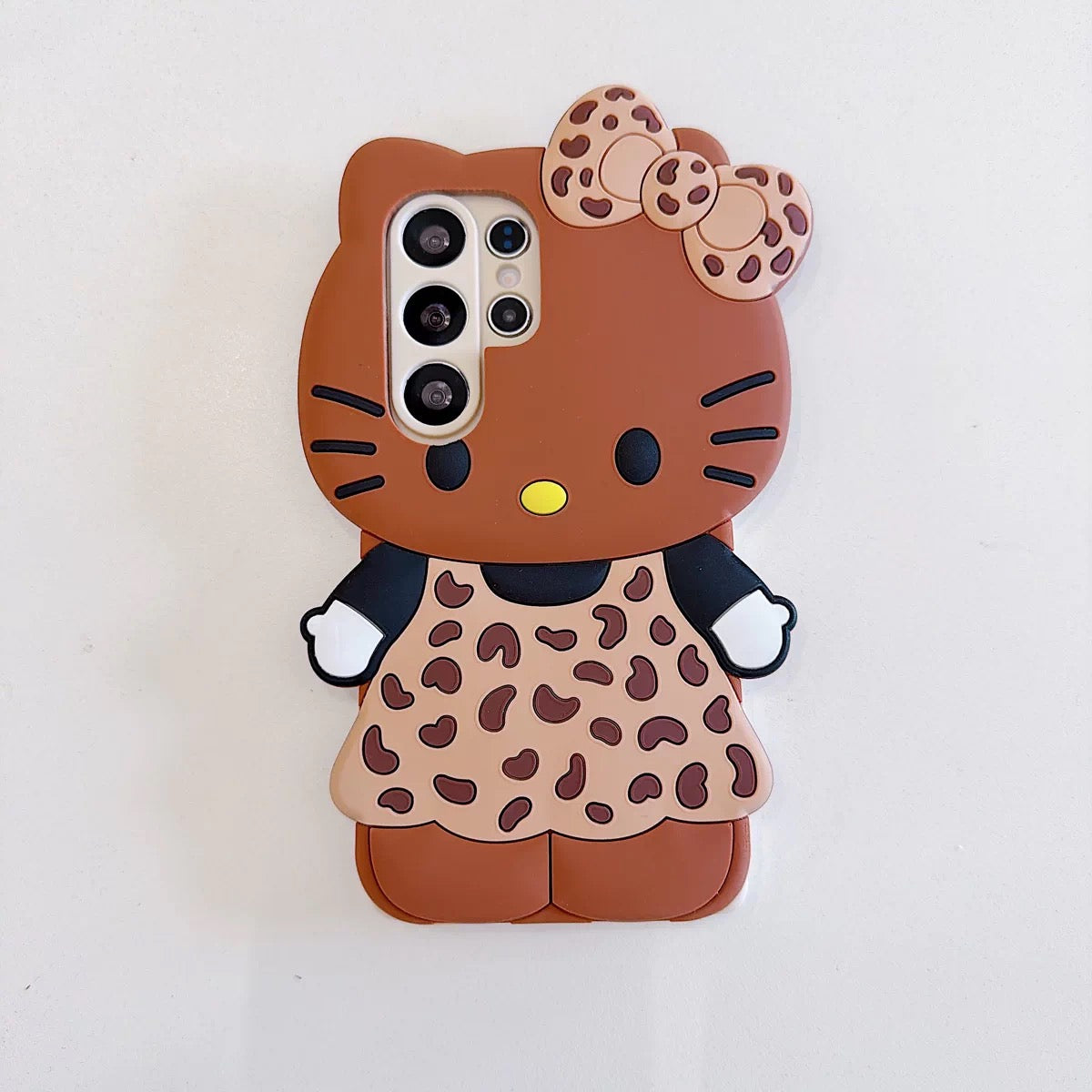 Trendy Leopard-Print Hello Kitty Phone Case
