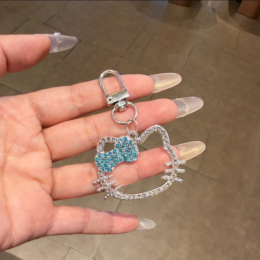 Chic, high-end style Hello Kitty beaded phone charm