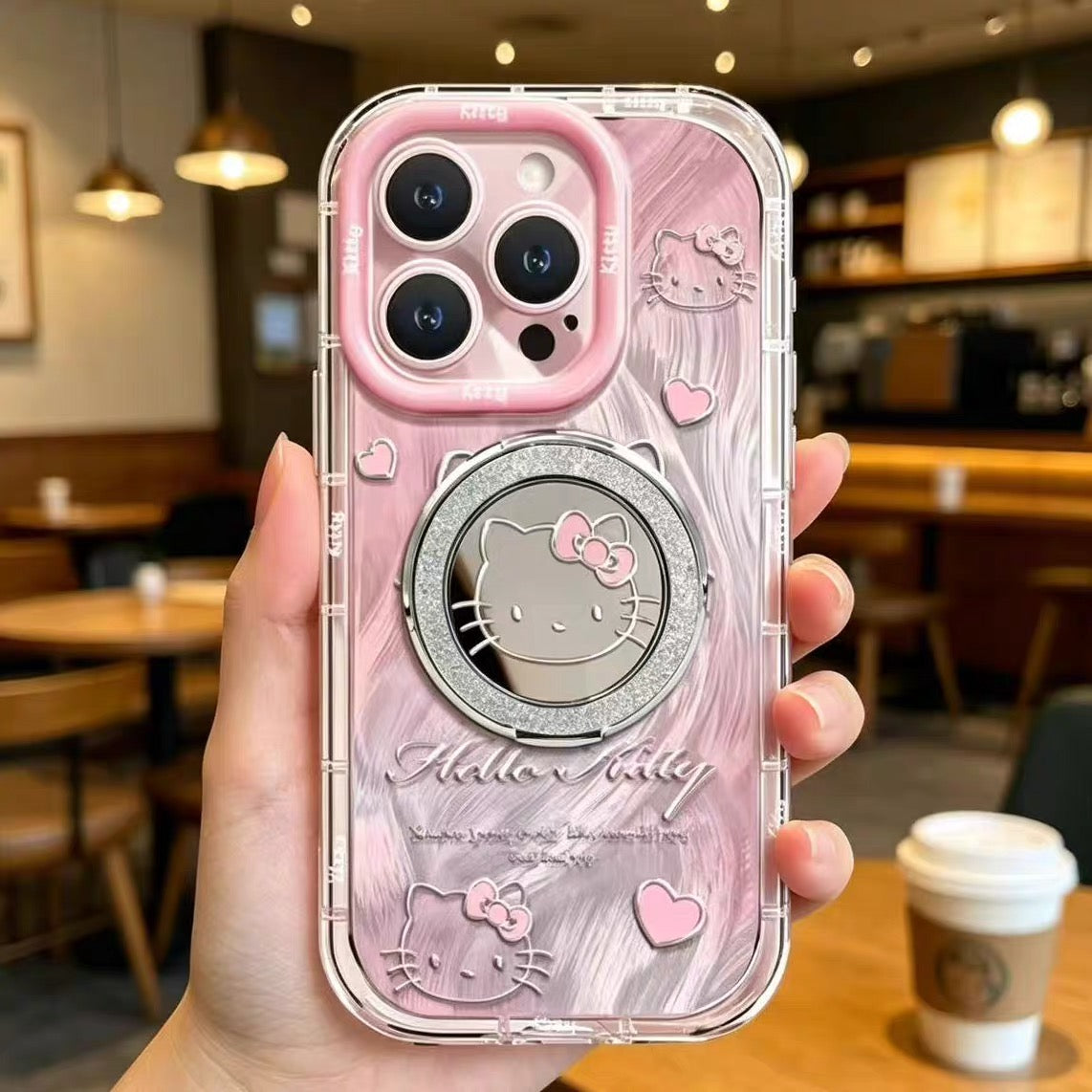 Hello Kitty Mirror Stand Phone Case