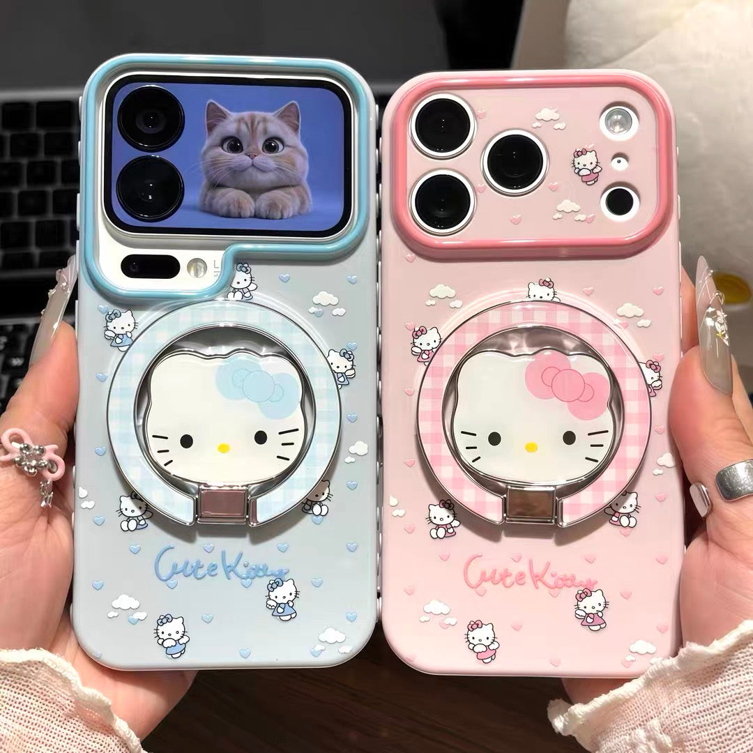 "Angel Kitty" Mirror Stand Phone Case