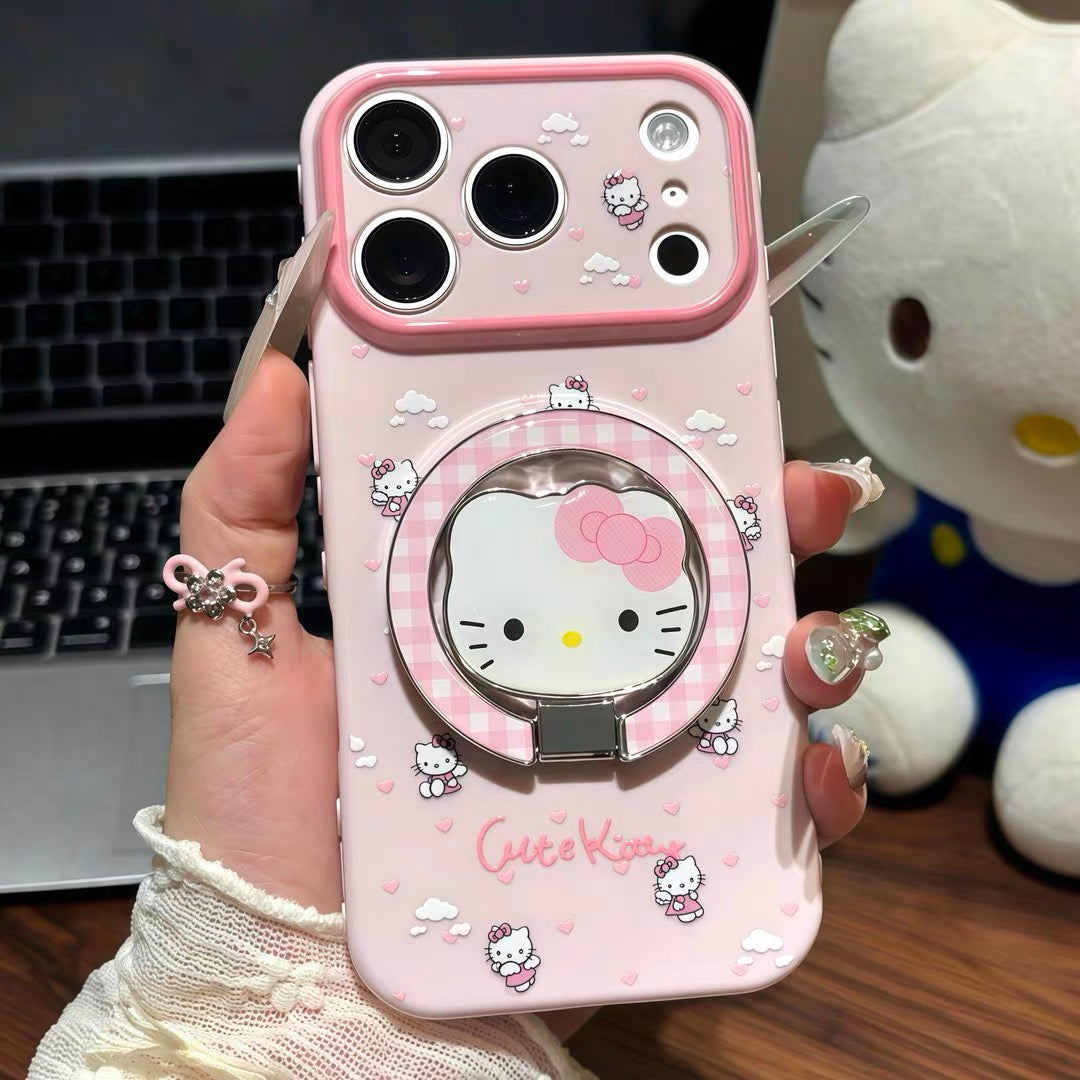 "Angel Kitty" Mirror Stand Phone Case