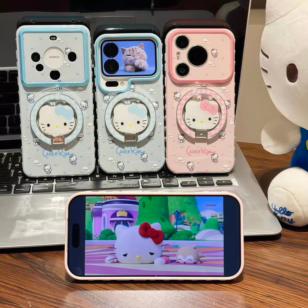 "Angel Kitty" Mirror Stand Phone Case