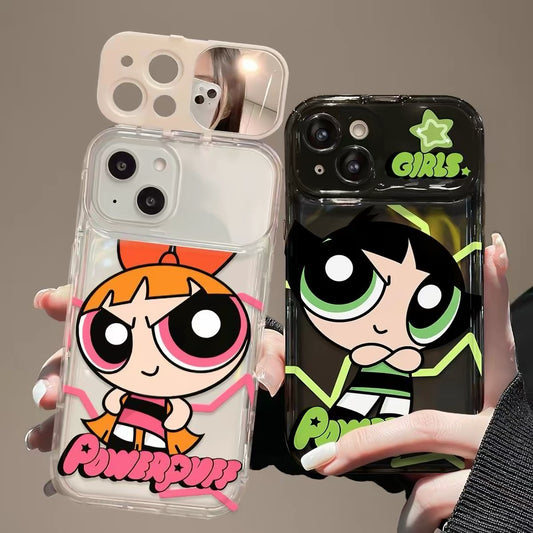 The Powerpuff Girls Flip-Mirror Phone Case