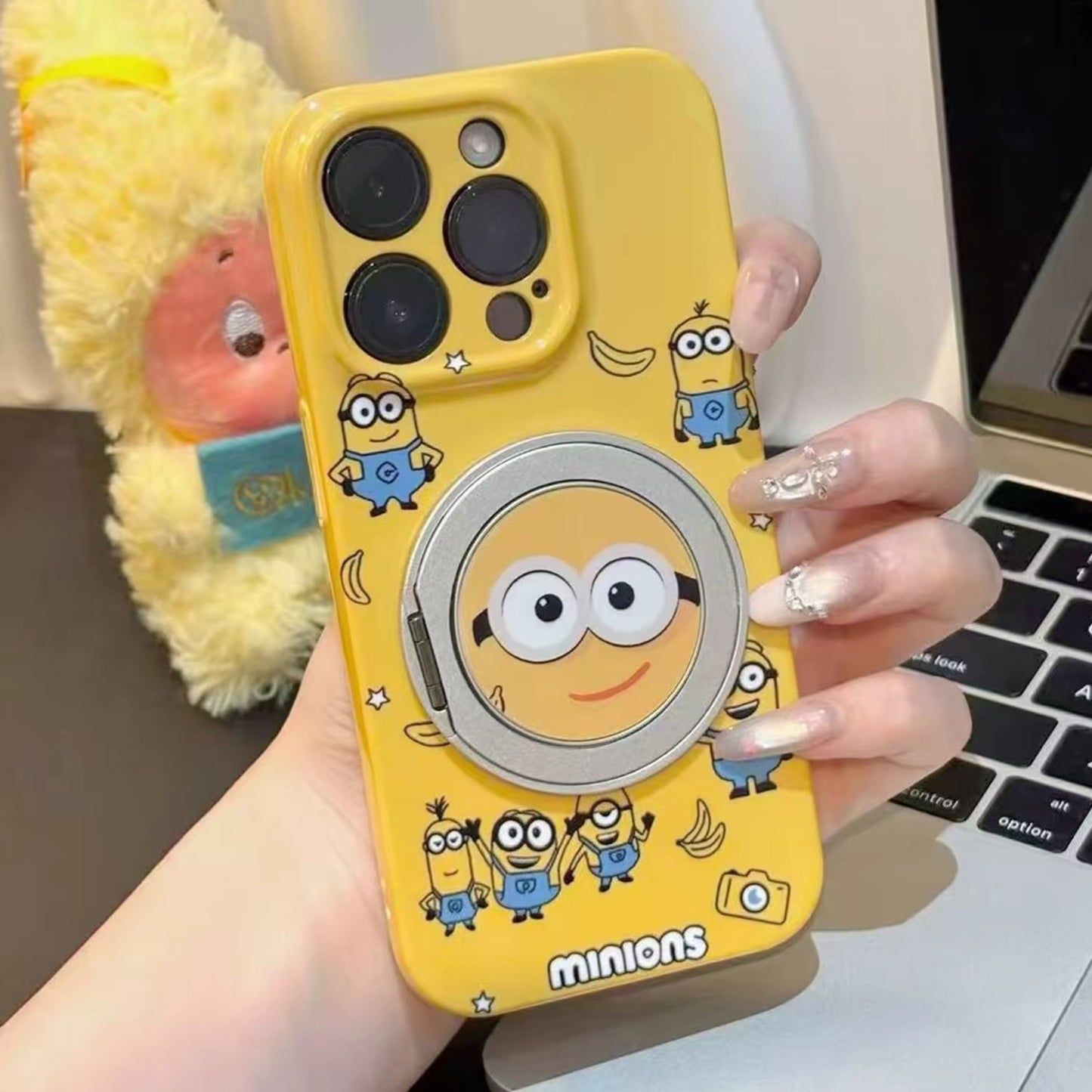 Banana Minion Rotating Kickstand Phone Case