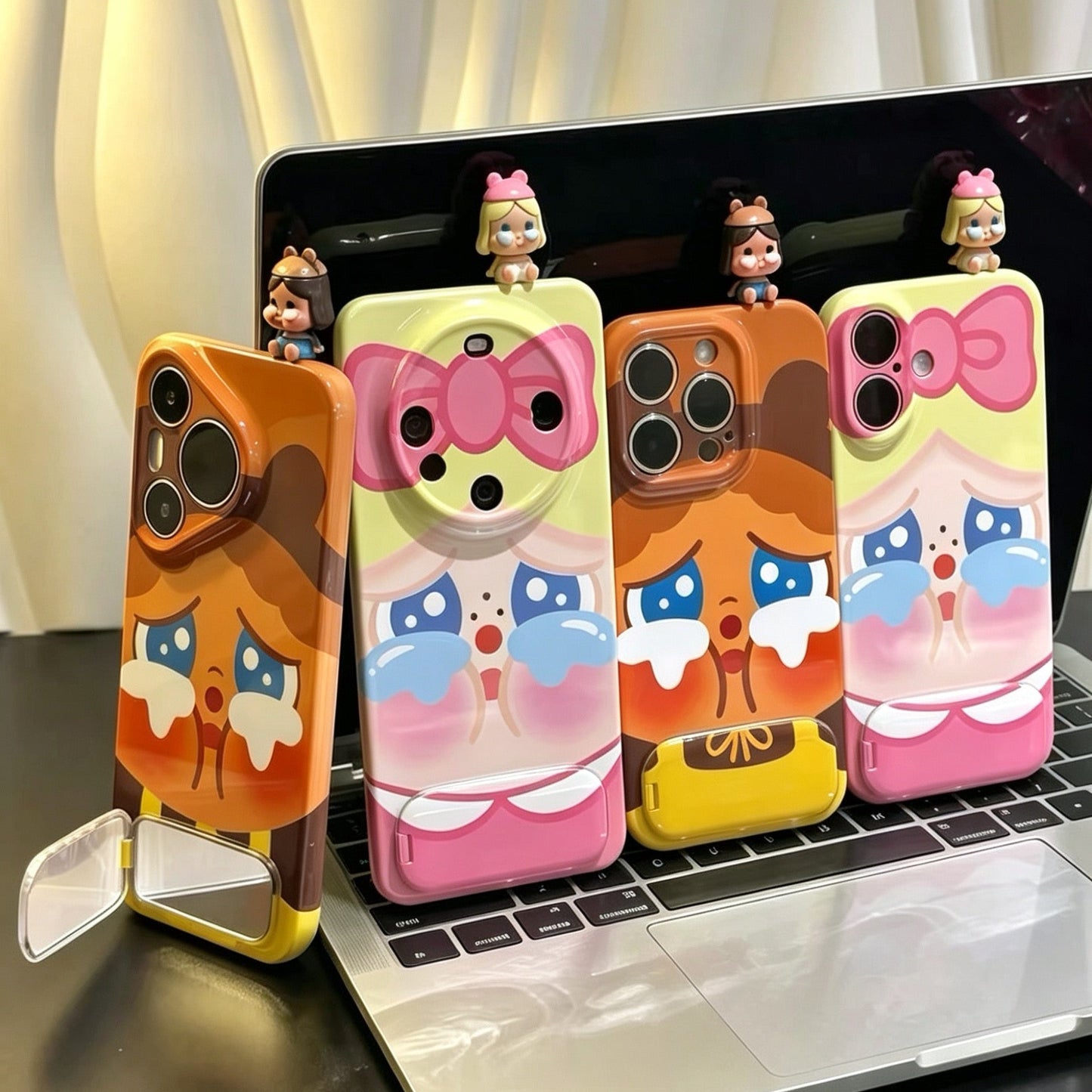 Android "Crying Doll" Phone Case with Mirror and Stand
